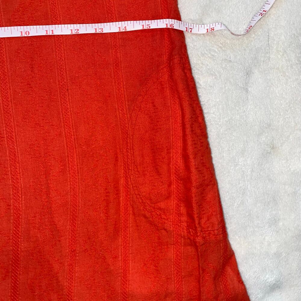 Roxy 100% Cotton Dress, Pockets, Size Small, Tie Up Straps - Picture 13 of 15